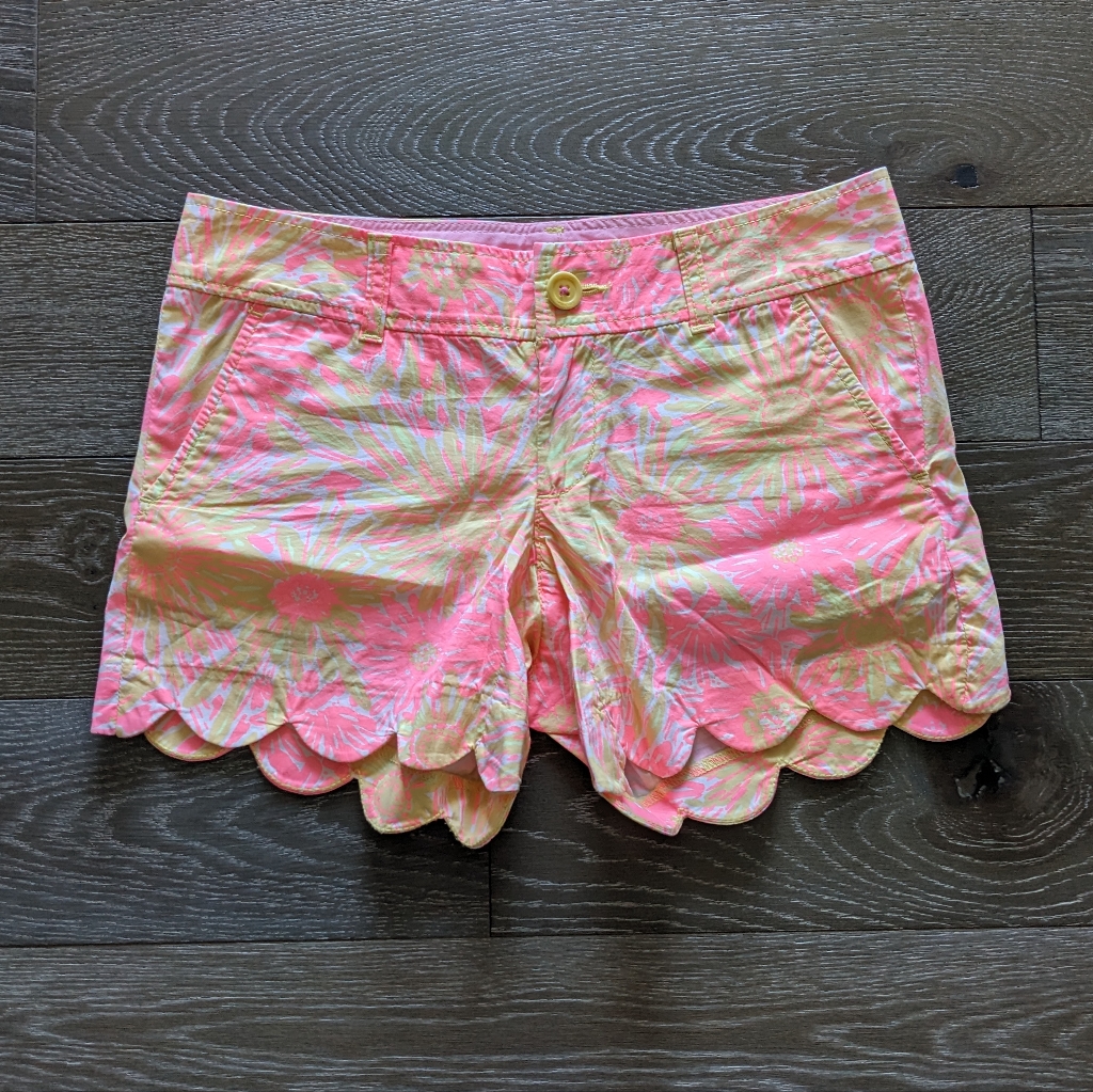 Lilly Pulitzer Buttercup Shorts In Sun Kissed Glow Size 00 Lilly Pulitzer Buttercup Shorts In Sun Kissed Glow Size 00